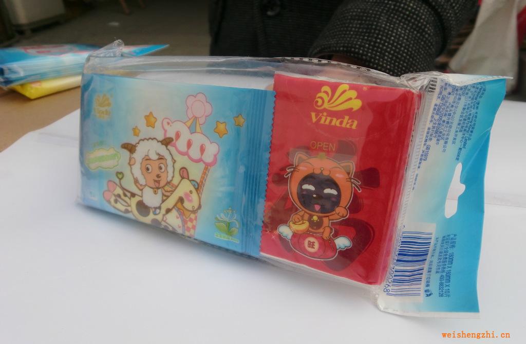 維達喜羊羊10片獨立包裝濕巾批發零售全國直銷