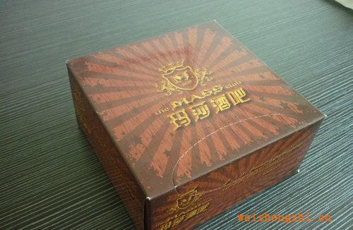 廠家供應酒吧盒抽紙巾