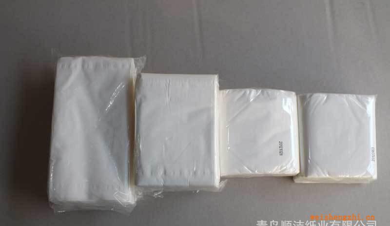 白皮抽紙，青島順潔紙業有限公司生產批發供應高質量白皮抽紙