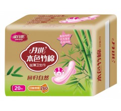 月琪 本色竹棉本色衛生巾260