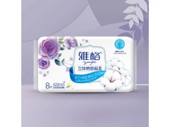 雅格立體棉感超柔8片衛(wèi)生巾420mm