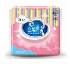 益柔棉絲薄夜用型衛生巾14+6片 450mm